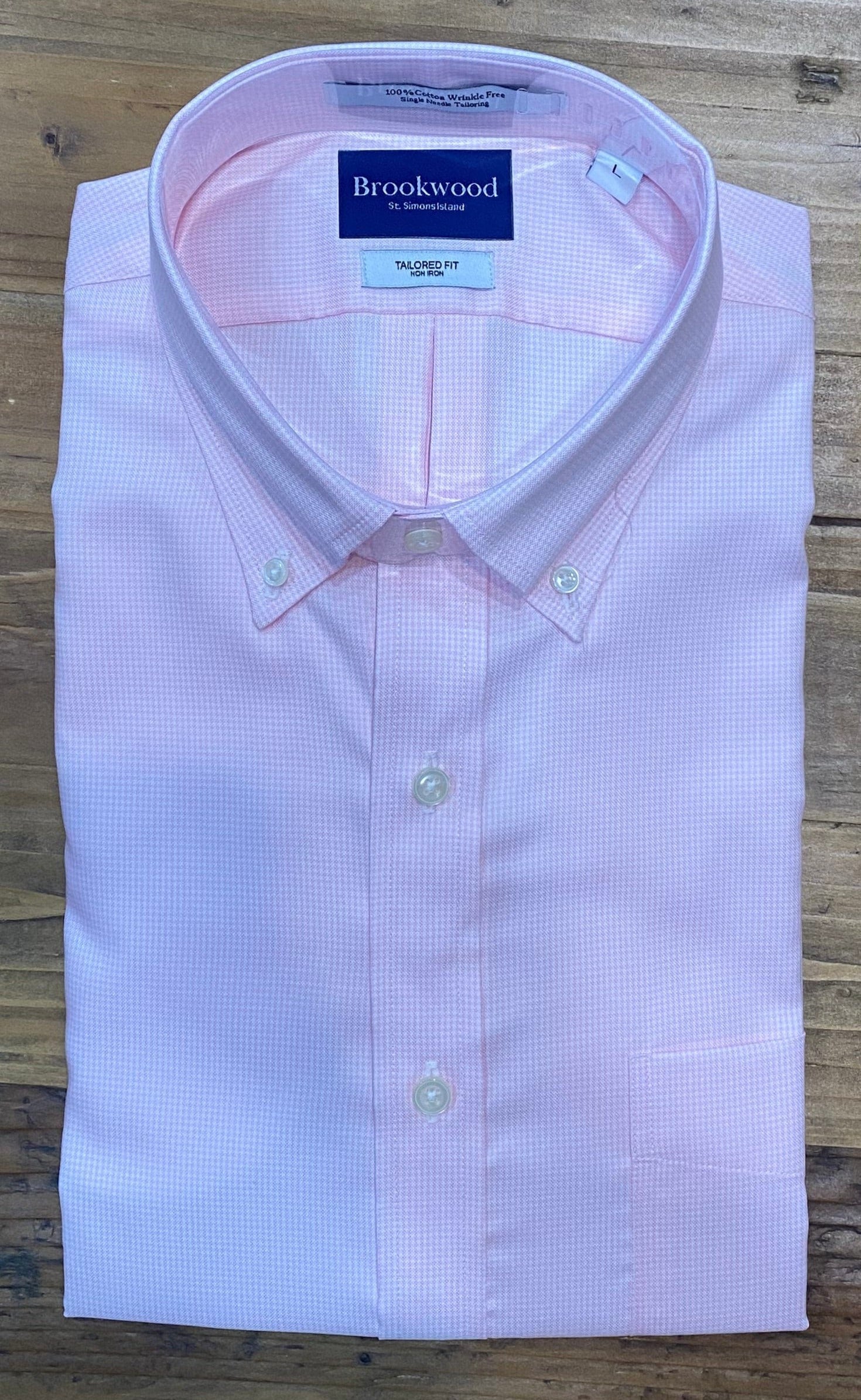 Brookwood Men's Shirts Brookwood Pink Gingham Shirt