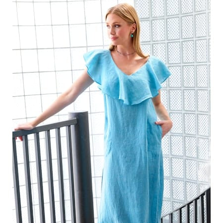 Finley Shirts Women's Dresses Caribbean Blue / XS Finley Angel Maxi Dress