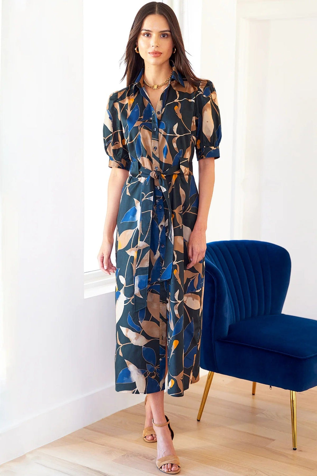 Harper floral wrap dress shop