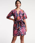 Frances Valentine Women's Dresses Graphic Gerbera Navy/Pink / S Frances Valentine Doris Dress