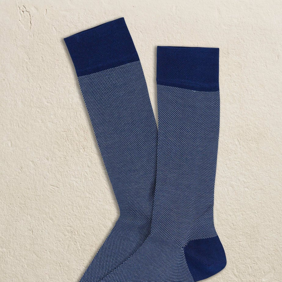 Marcoliani Men's Socks Ocean Marcoliani - Pima Lisle Birdseye 3741T
