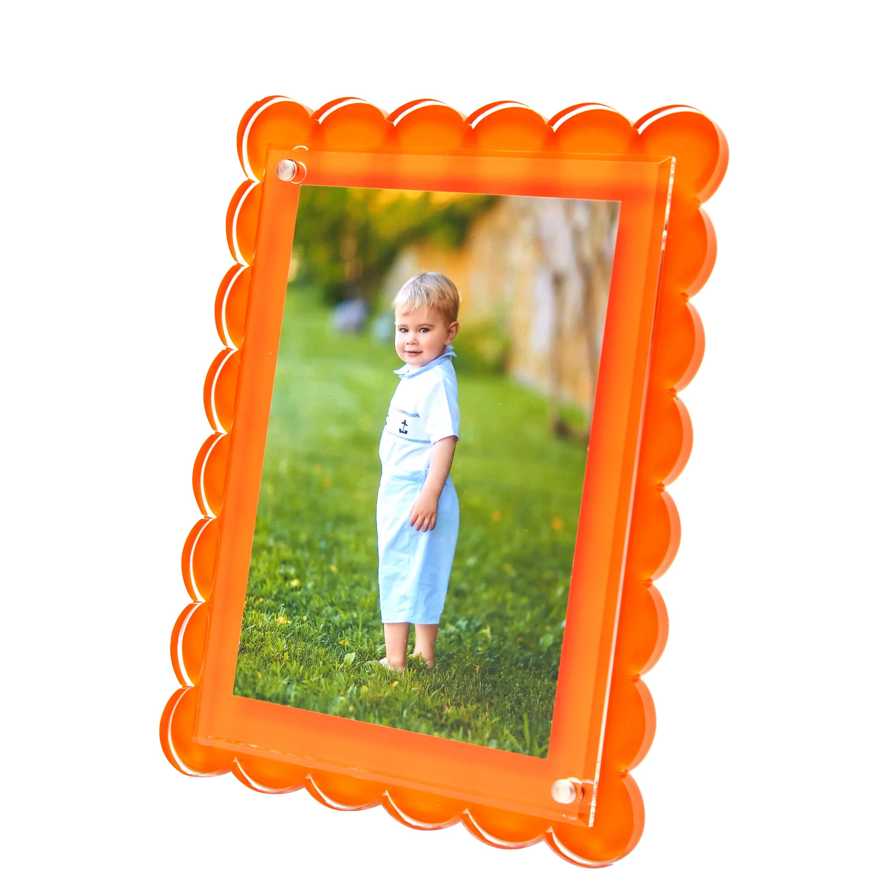 Tara Wilson Designs Picture Frames Orange Scallop Frame