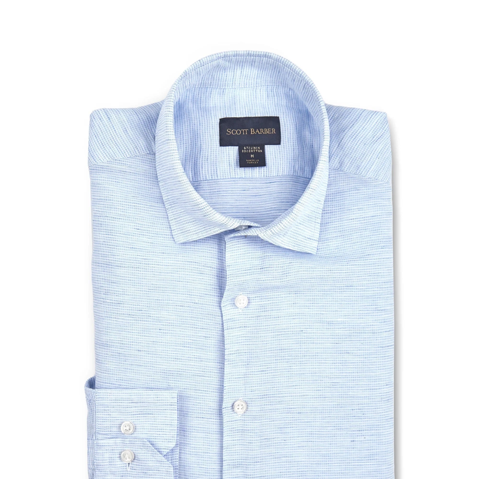Scott Barber Men's Shirts Scott Barber - Linen/Cotton Barre Shirt