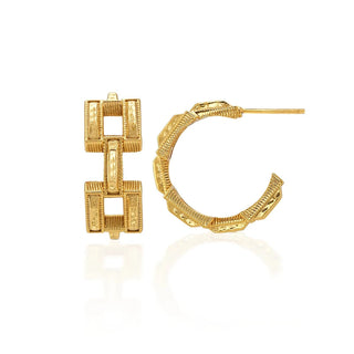 Capucine De Wulf Pathway Hoop Earrings
