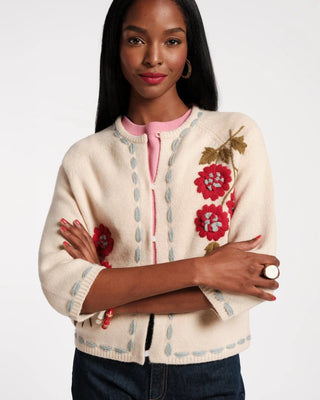 Frances Valentine Blanket Stitch Border Cardi