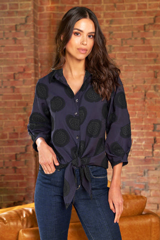 Finley Emmy Shirt Medallion Jacquard