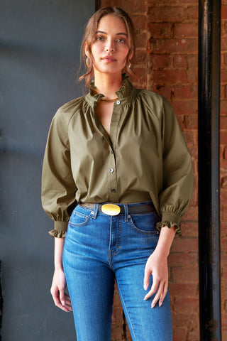 Finley Fiona Ruffle Neck Shirt
