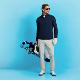 G/FORE Brushed Back Tech Quarter Zip