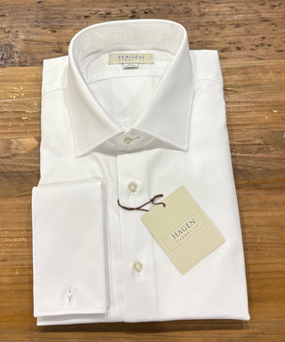 White Dobby Formal Dress Shirt
