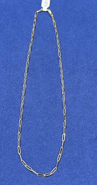 Figgy Paperclip Chain Necklace 18"