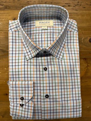 Hagen Blue Seasonal Tattersall Shirt