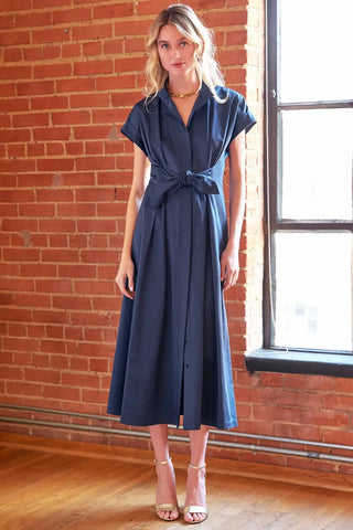 Finley Long Rocky Satin Midi Dress