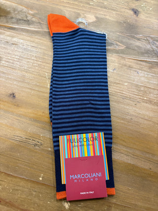 Marcoliani Palio Stripe Socks Mid Calf
