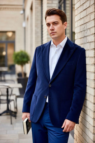 Brookwood Navy Corduroy Sport Coat