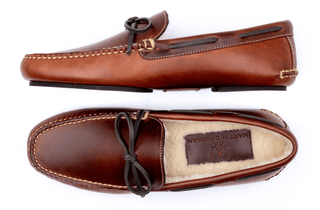 Martin Dingman Old Row Saddle Leather Slippers