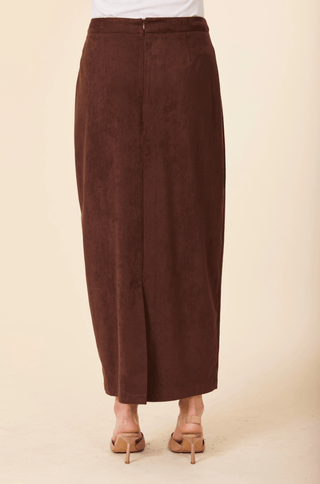 Dolce Cabo Faux Suede Long Skirt