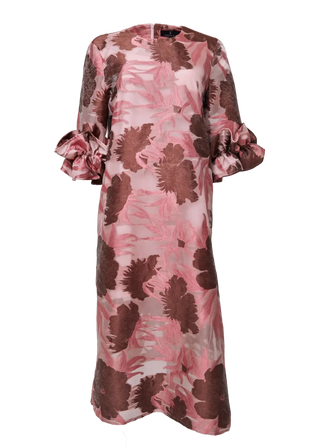 Abbey Glass Bronwyn Dress Blush Pansy Vine Organza