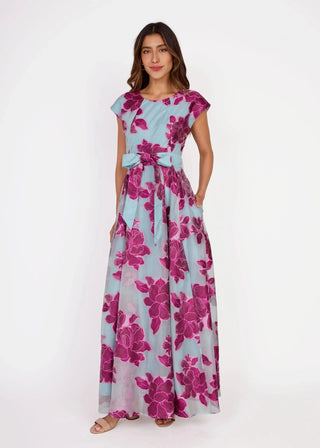 Abbey Glass OIivia Dress Berry Peony