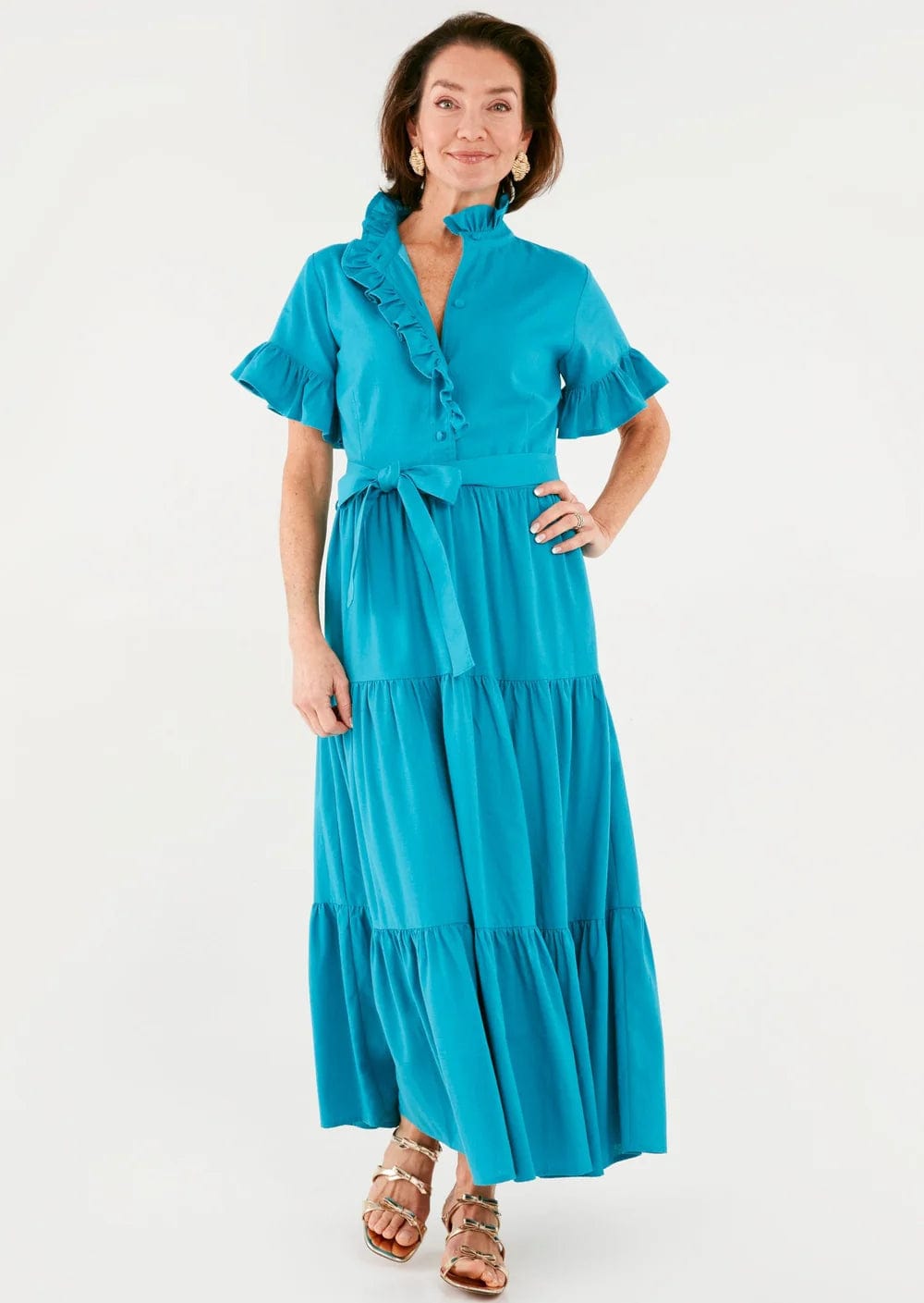 Abbey Glass Women's Dresses Coastal Blue / S Abbey Glass Sadie Maxi Dress Coastal Blue