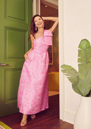 Abbey Glass Women's Dresses Pink Bubble Jacquard / M Abbey Glass Caroline Gown