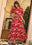 Red Blossom Organza