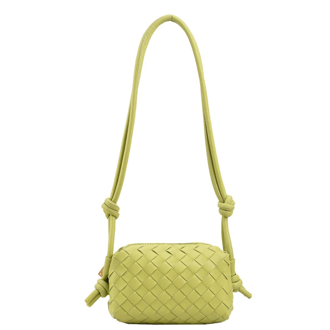 Accessory Concierge Handbags Chartreuse Braided Shoulder Bag