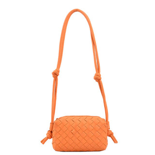 Accessory Concierge Handbags Orange Braided Shoulder Bag
