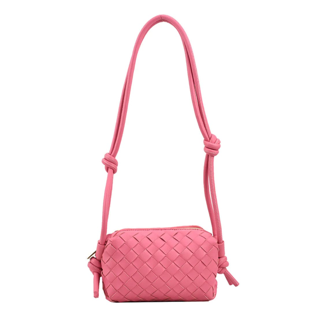Accessory Concierge Handbags Pink Braided Shoulder Bag