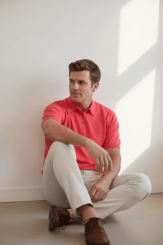 Alan Paine Paignton Short Sleeve Knit Polo - Planters Exchange