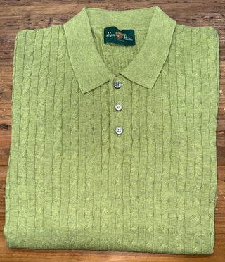 Alan Paine Portmellon S/S Cable & Bar Polo Shirt