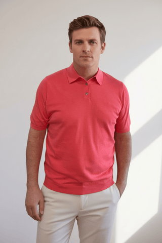 Alan Paine Paignton Short Sleeve Knit Polo - Planters Exchange