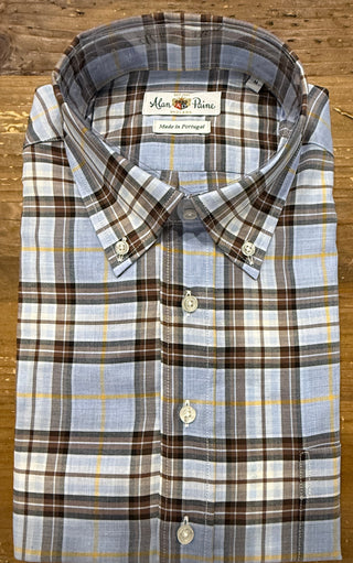 Alan Paine Mirfield Classic Fit Plaid Shirt Alan Paine