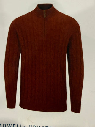 Alan Paine Broadwell Cable Knit Cashmere Sweater