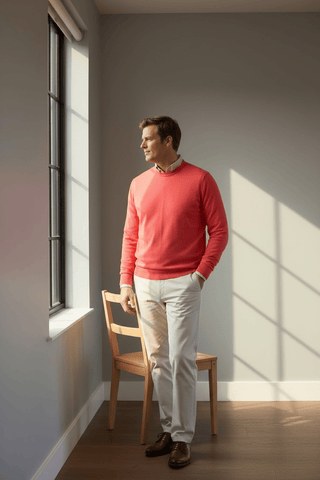 Alan Paine Oakford Long Sleeve Crew Neck Sweater - Planters Exchange