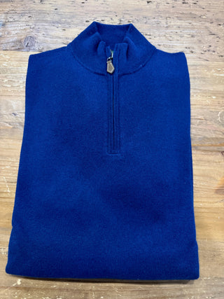 Alan Paine Hanbury 1/4 Zip Mock Neck Cashmere Sweater