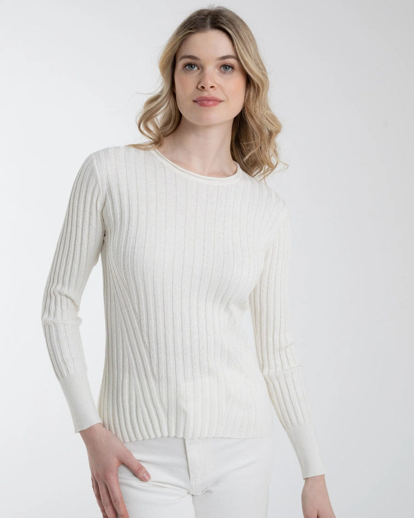 Alashan Cashmere Company Women's Sweaters Cotton Cashmere Blair Rib Crew