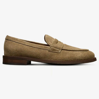 Allen Edmunds Como Suede Loafer - Tobacco - D Width