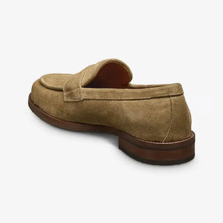 Allen Edmunds Como Suede Loafer - Tobacco - D Width