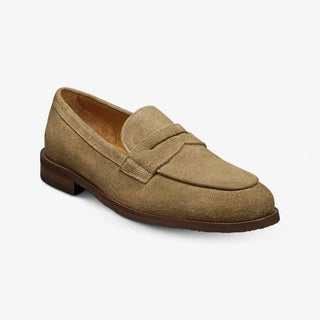 Allen Edmunds Como Suede Loafer - Tobacco - D Width