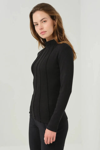 Anatomie Chelsea Rib Mock Neck Top