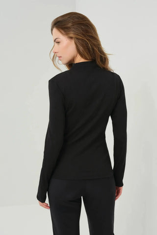 Anatomie Chelsea Rib Mock Neck Top