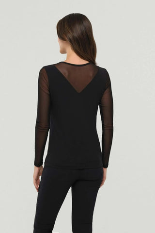 Anatomie Kim Mesh-Sleeve Top