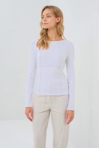 Anatomie Long Sleeve Celeste Rib Top