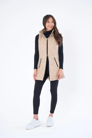 Anorak Long Quilted Vest