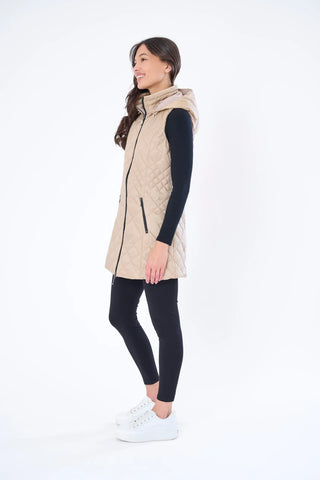Anorak Long Quilted Vest