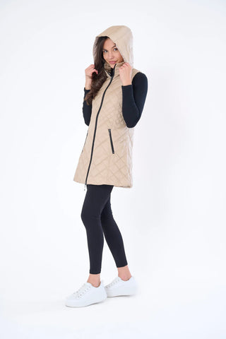 Anorak Long Quilted Vest