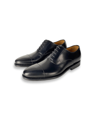 PMD-64 Black Leather Oxford Shoes