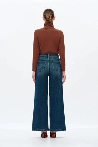 Bayeas Mid Rise Wide Leg Jeans