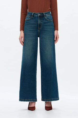 Bayeas Mid Rise Wide Leg Jeans