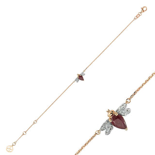 Rose gold bee bracelet - PTKSRBPGBL_1
